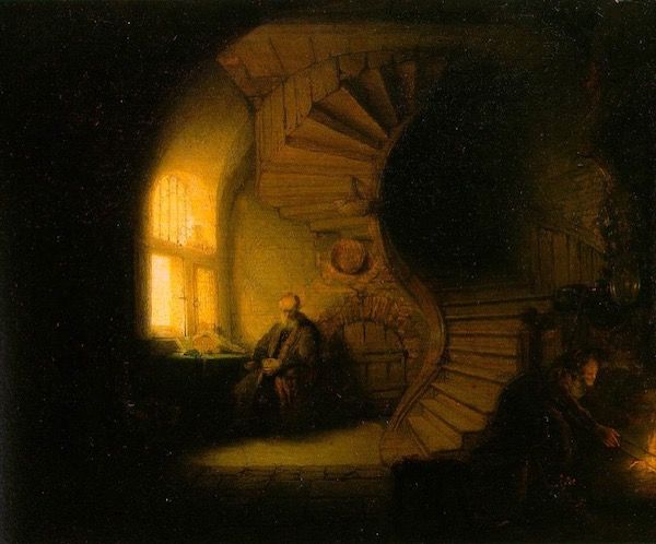 Filósofo em Meditação, de Rembrandt Harmenszoon van Rijn.